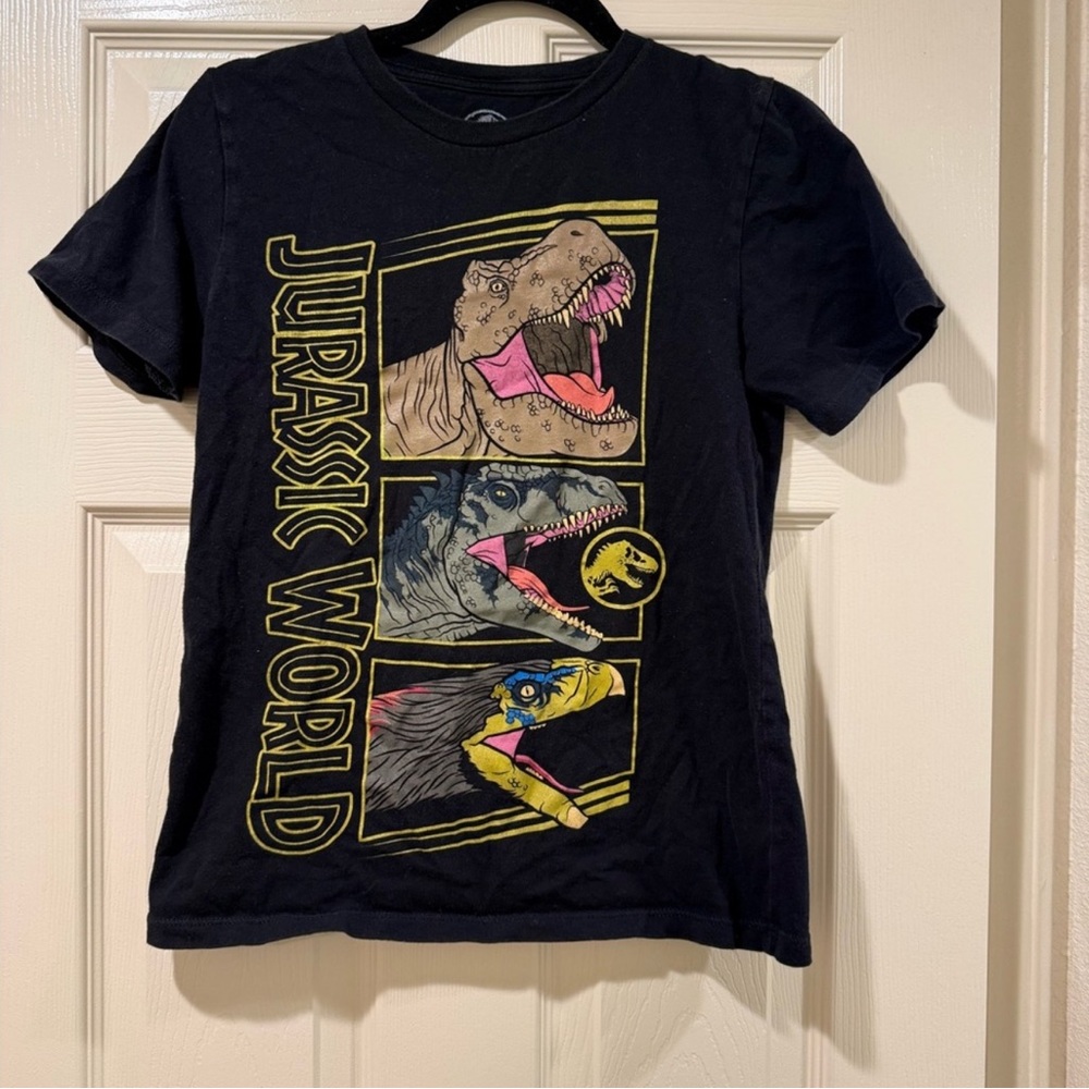 Jurassic World Black Graphic Tee | Kids Large